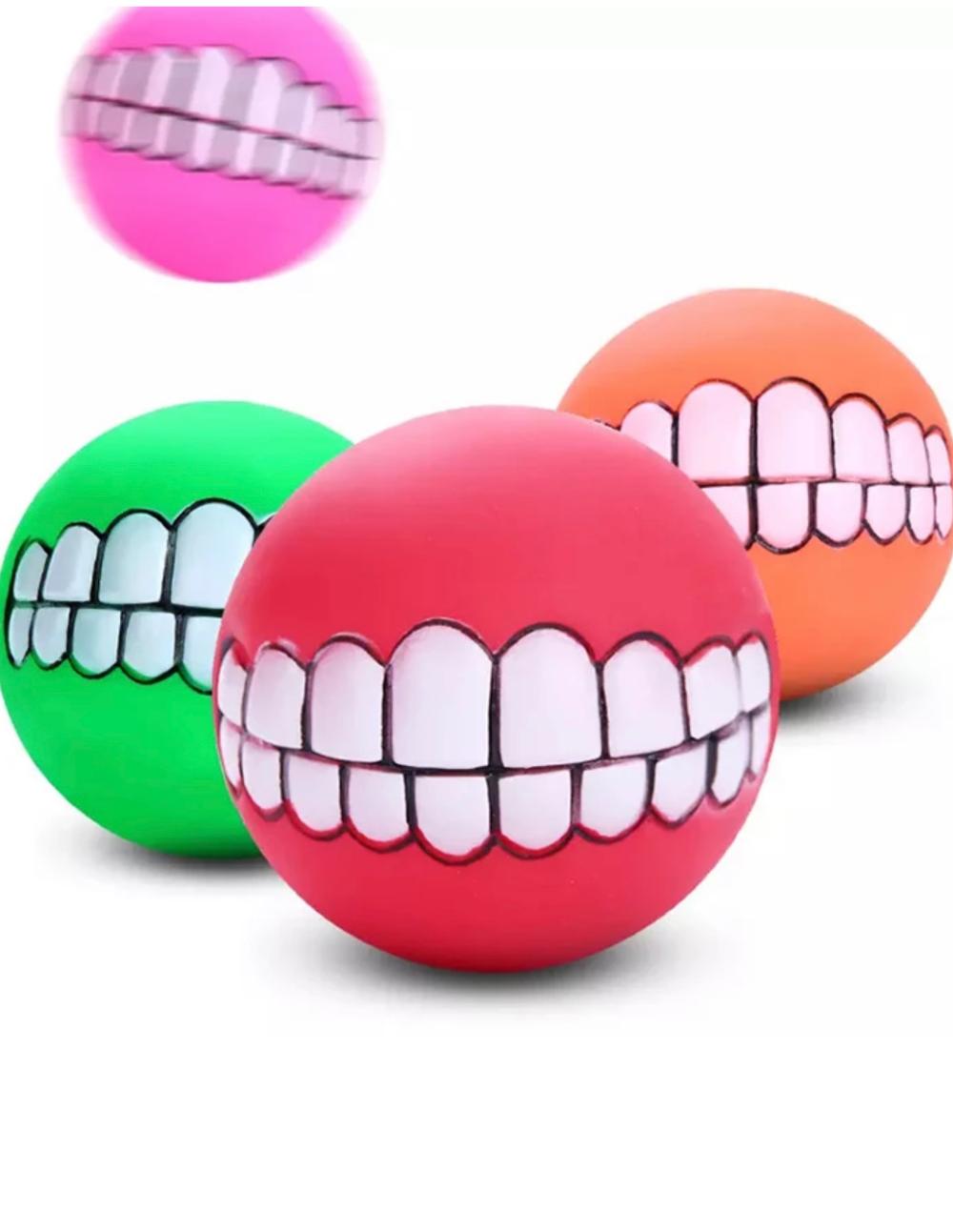 paratumascota.shop - Perros - Juguetes - PELOTA PARA PERROS ROSA CON SONIDO - Foto 1