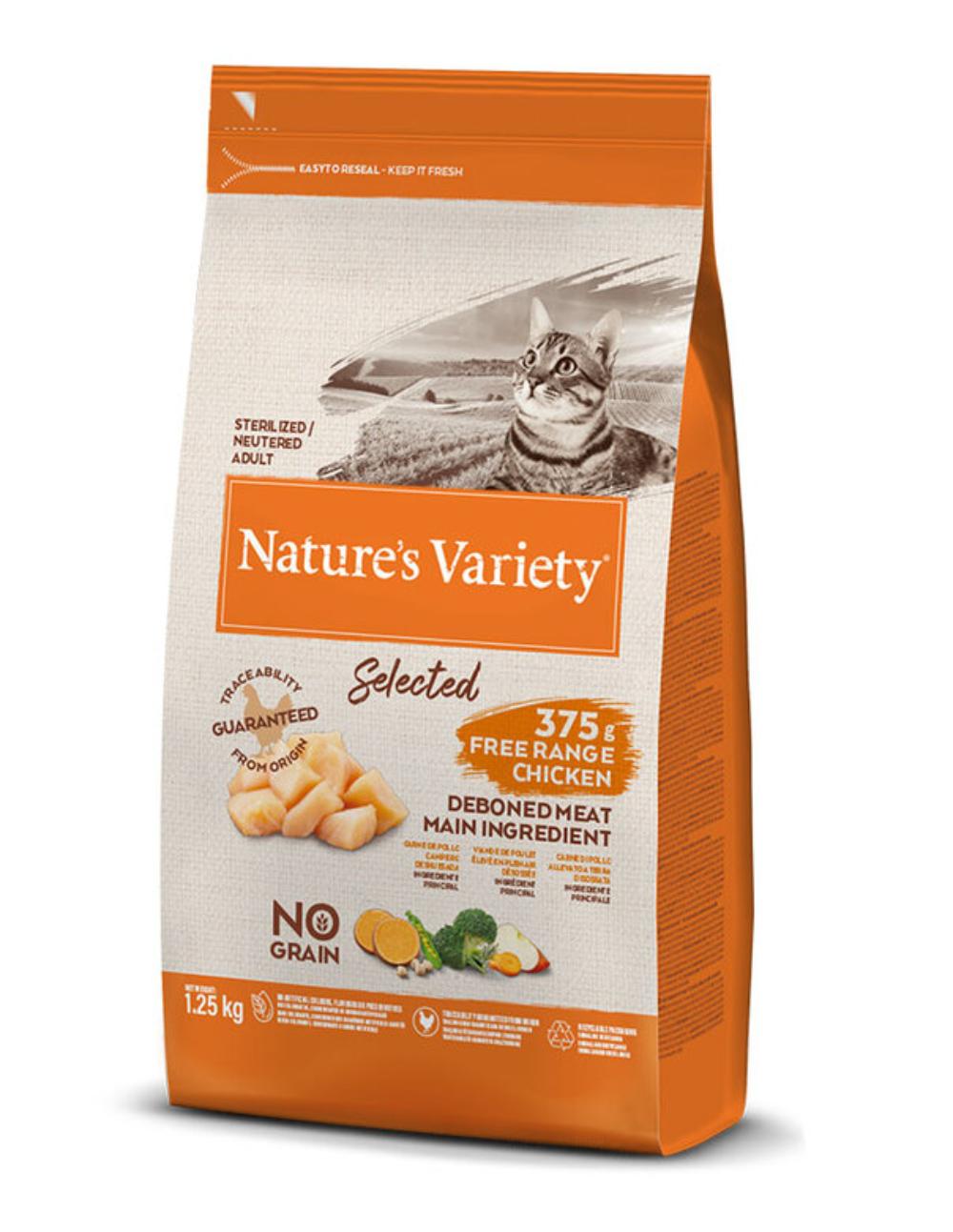 paratumascota.shop - Gatos - Alimentacin - NATURE'S VARIETY ADULT STERILISED SELECTED POLLO PIENSO PARA GATOS - Foto 1