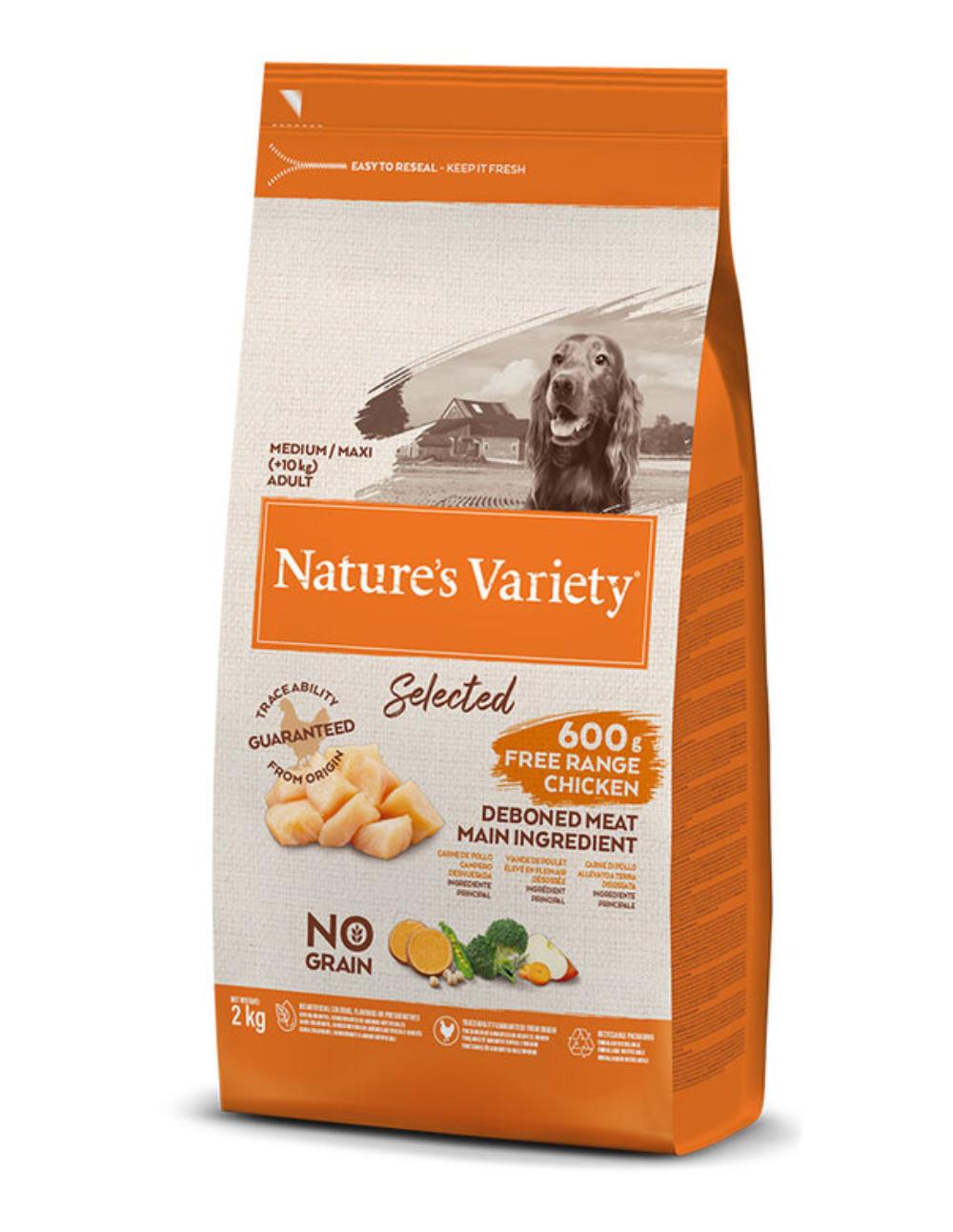 paratumascota.shop - Perros - Alimentacin - NATURE'S VARIETY ADULT MEDIUM SELECTED POLLO PIENSO PARA PERROS - Foto 1