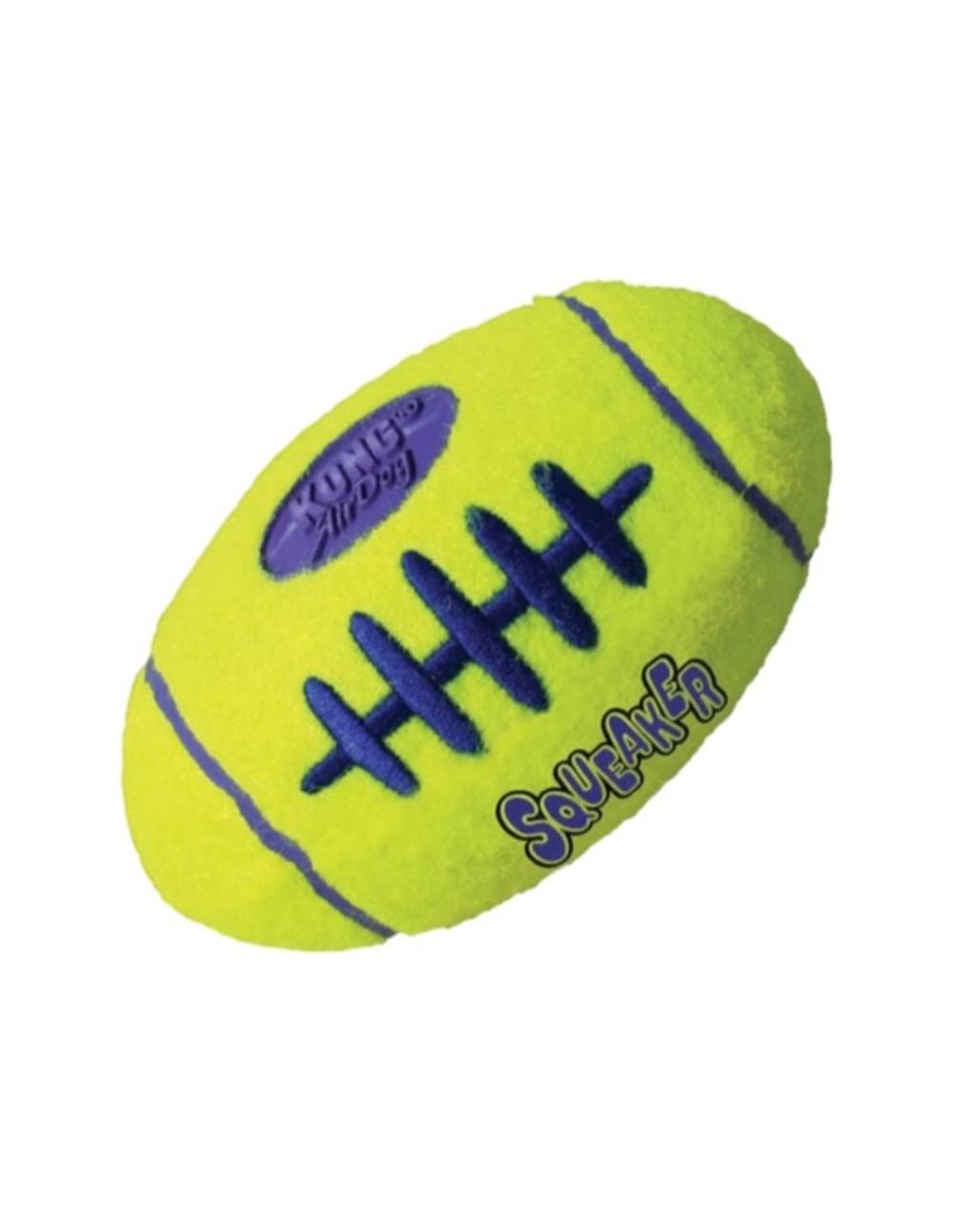 paratumascota.shop - Perros - Juguetes - KONG AIR DOG SQUEAKER PELOTA OVALADA PARA PERROS - Foto 1