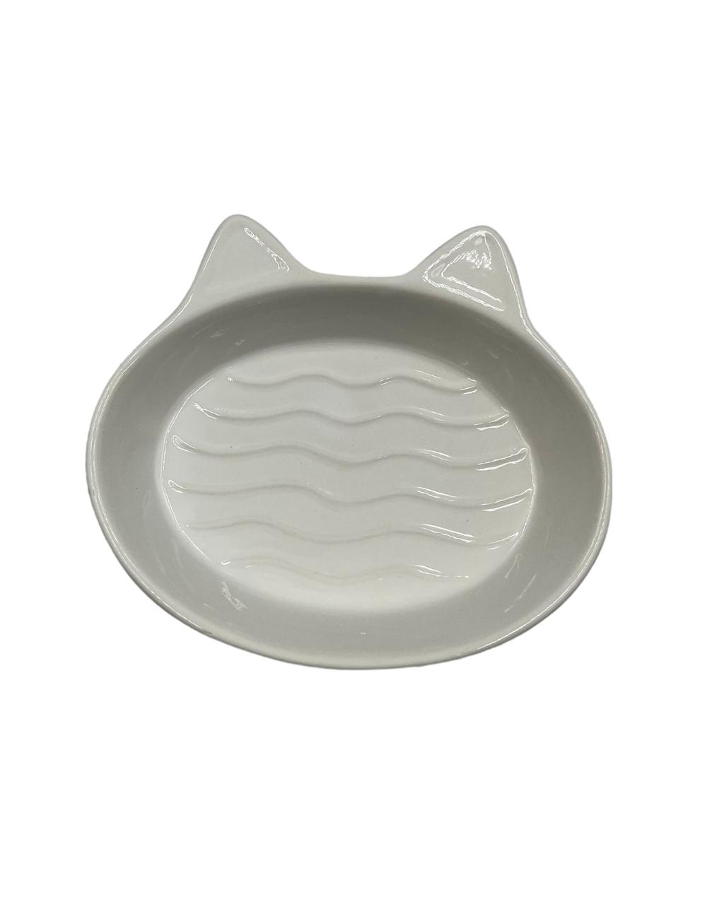 paratumascota.shop - Gatos - Comederos y Bebederos - COMEDERO OREJAS GATO BLANCO - Foto 3