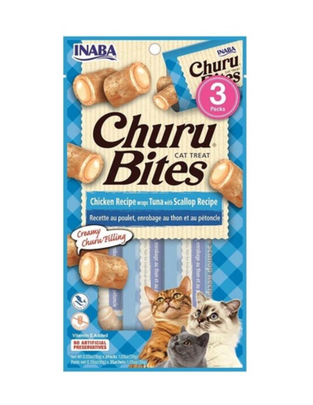 paratumascota.shop - Gatos - Alimentacin - Churu bites para gatos receta de atn con vieiras - Foto 1