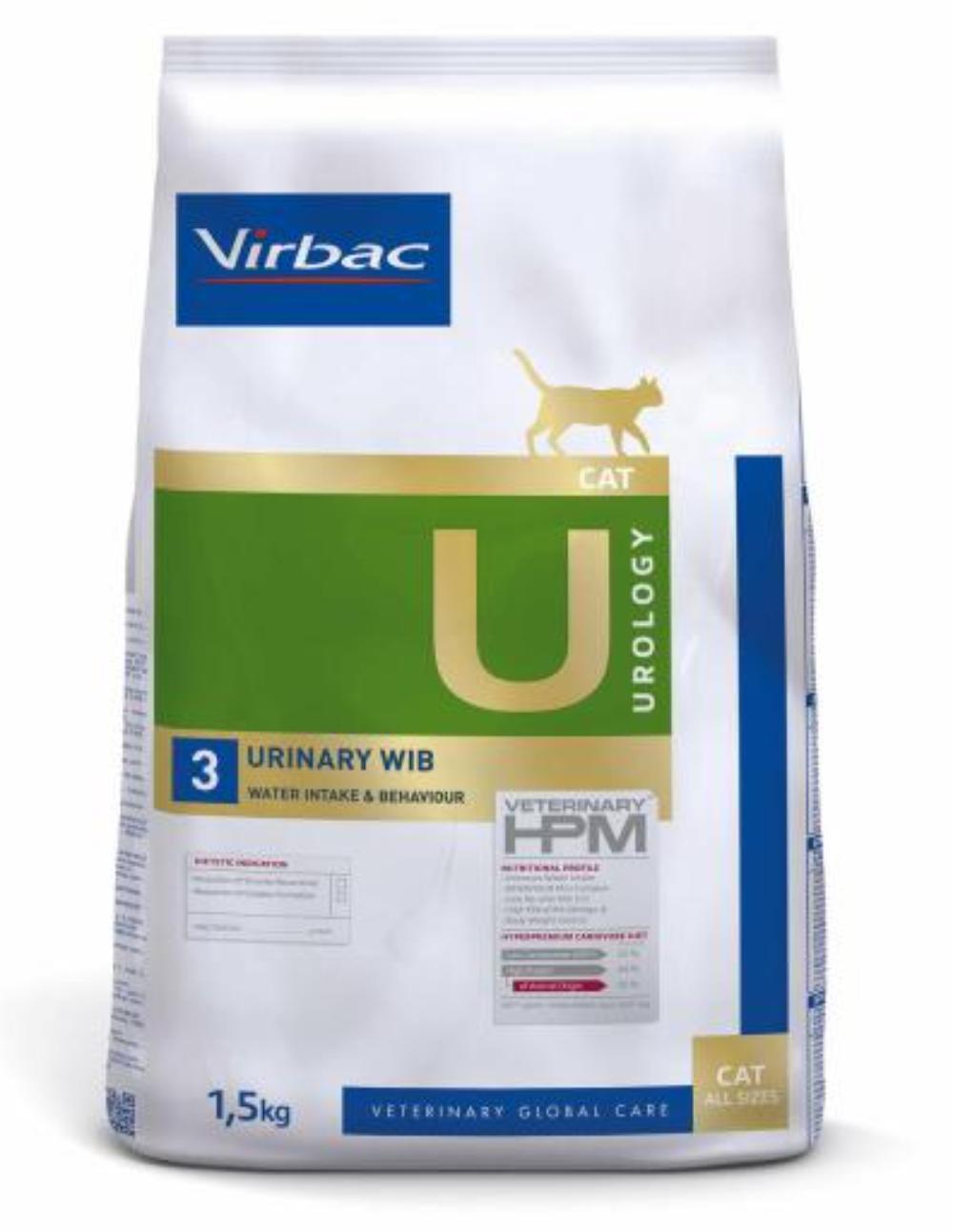 paratumascota.shop - Gatos - Alimentacin - HPM Virbac Veterinary U3 Urology Urinary WIB Prevencin de Clculos de Estruvita y Oxalato en Gatos - Foto 1